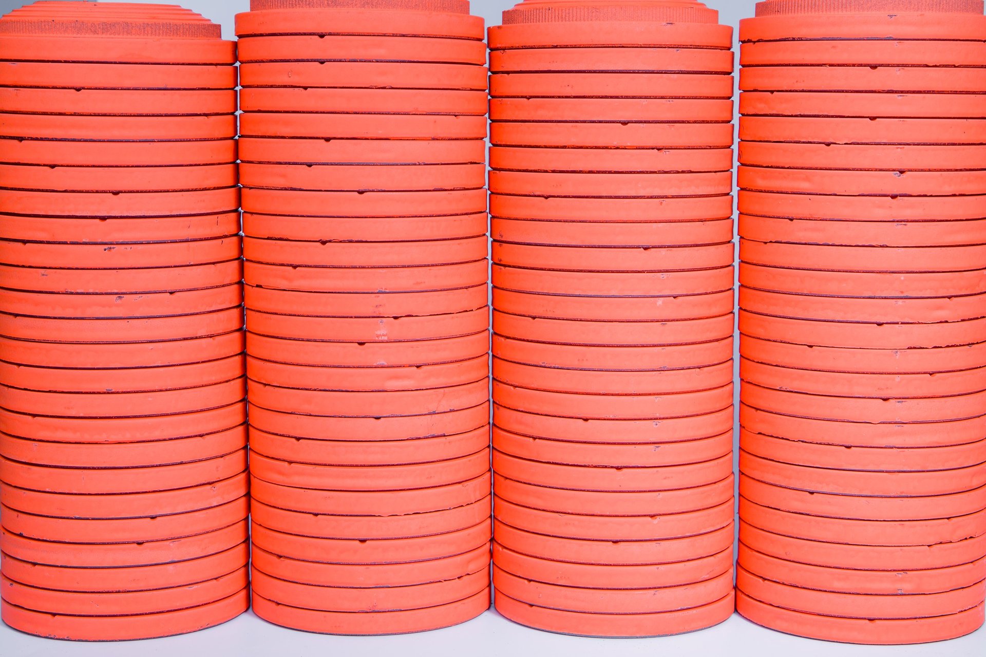 Orange clay targets background